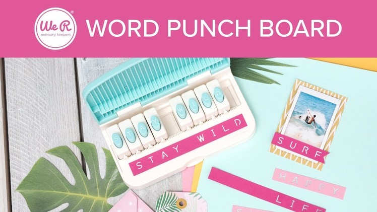 Word Punch Board by We R Memory Keepers