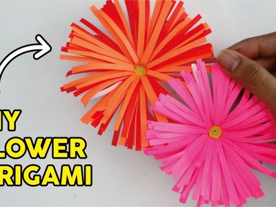 CARA MEMBUAT BUNGA ORIGAMI MUDAH & INDAH | How to fold flowers paper easy Tutorial wow