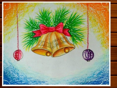 Christmas bells drawing||how to draw Christmas day special drawing of jingle bells easy
