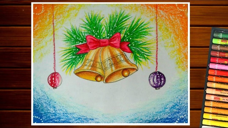 Christmas bells drawing||how to draw Christmas day special drawing of jingle bells easy