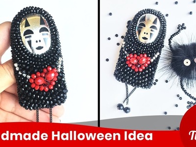 Cool Halloween Idea. No Face Spirited Away. DIY jewelry