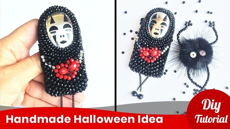 Cool Halloween Idea. No Face Spirited Away. DIY jewelry