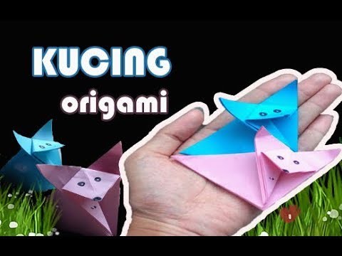 Cute and Easy Origami Cat - Origami Kucing - Paper Cat