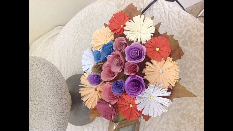 DIY box of paper roses,flowers