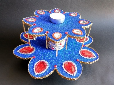 DIY | Candle holder | Diya Stand | Diwali decoration