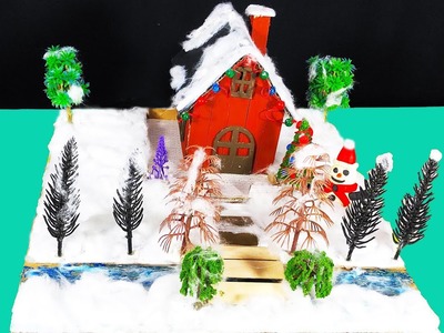 DIY Christmas Decor! How to Make Snowman & Miniature House
