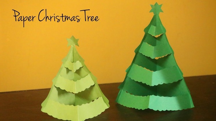 DIY Christmas Tree | Christmas Decorations | No Glue Easy Paper Crafts