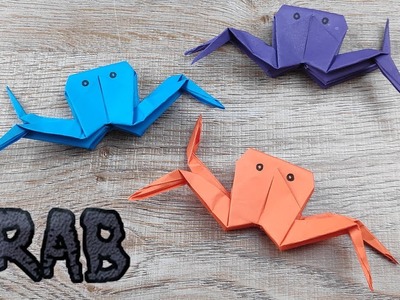 DIY Easy Crab Paper | How To Make an Origami Paper Crab Folding | Cómo hacer un Cangrejo de Papel