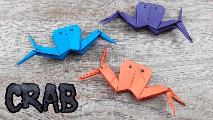 DIY Easy Crab Paper | How To Make an Origami Paper Crab Folding | Cómo hacer un Cangrejo de Papel