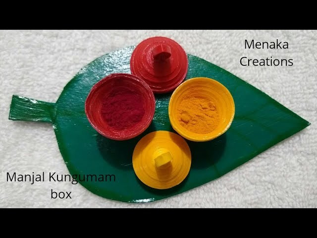DIY | Haldi kumkum box | Quilling | Manjal kungumam box | Best return gifts for all the occasion |