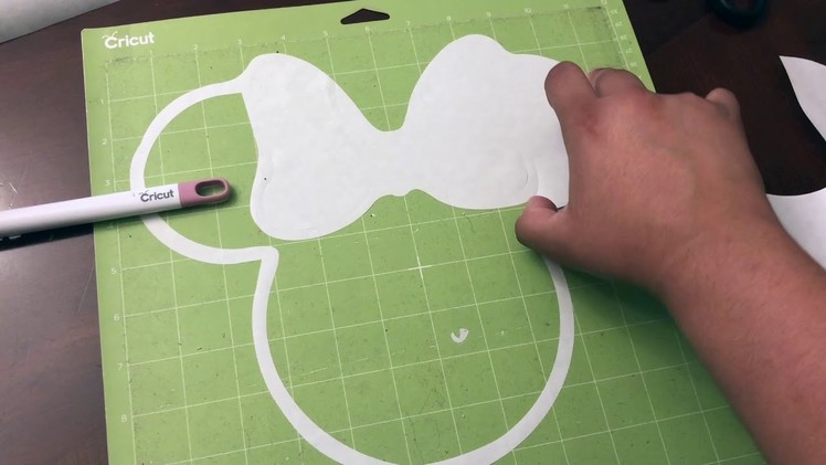 DIY-How to Create a Stencil With Freezer Paper on Cricut Design- Minnie Bleached Shirt