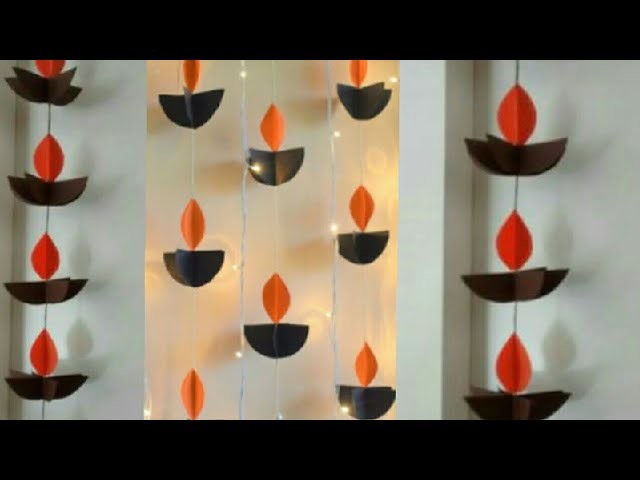 Diy paper diya wall hanging, diwali decoration idea | diy shivani |#festivel_season