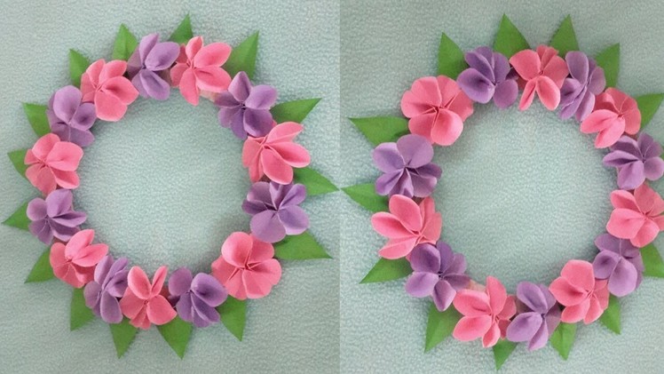 DIY Paper Flower wall hanging photo frame || Beautiful paper flower easy method