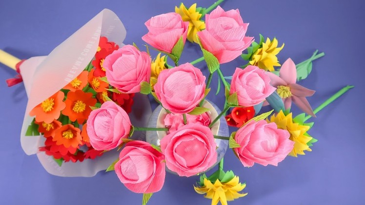 DIY Paper Rose | Easy Paper Rose Flower Crafts | Handy Crafts