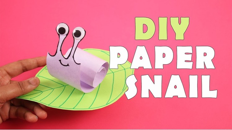 DIY Paper Snail | How To Make Paper Snail At Home | DIY Videos For Kids | Craft For Children