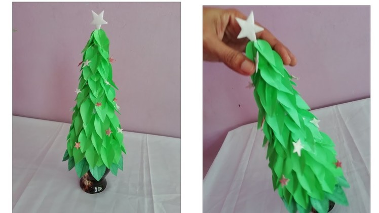 DIY:Paper tree!! How to make beautiful paper tree | hand made paper craft | home decor