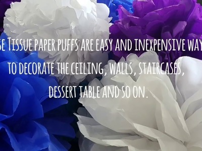 DIY Tissue paper Pom Pom