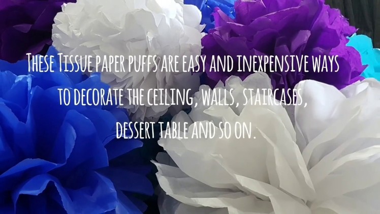 DIY Tissue paper Pom Pom