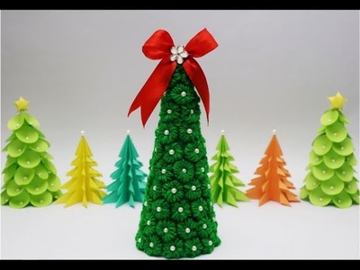 DIY- Wool Christmas Tree | How to Make Mini Tabletop Christmas Tree