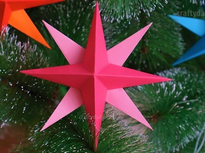 Easy 3D Paper Star for Christmas ⭐ DIY Christmas Decorations