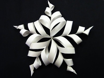 EASY DIY: 3D Paper Snowflake - Yakomoga Easy DIY Christmas DIY