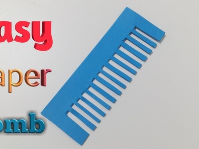 Easy Paper Comb- How to make Origami Paper Comb
