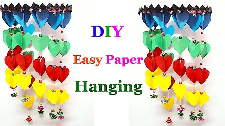 Easy Paper Door hanging making at home | DIY Diwali decoration ideas | Home decor idea