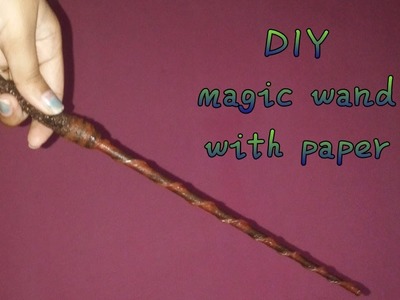 Harry Potter magic wand DIY with paper