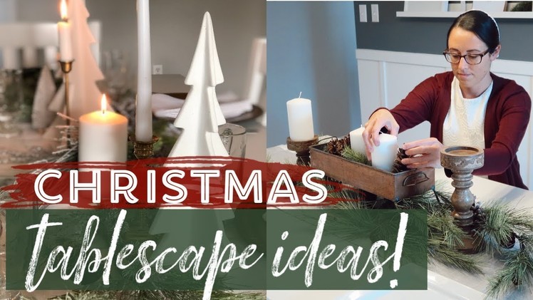 ????How to decorate a Table for Christmas | 2 Christmas Tablescape Ideas!
