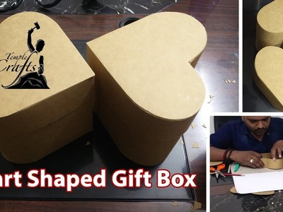 How To Make A Heart Shaped Gift Box | Mahesjeevan | Temple Crafts | DIY