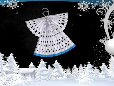 How to make a paper angel ❄ DIY angel with paper ❄ Christmas tree decorations