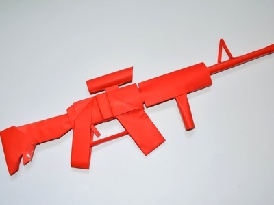 How to make a paper gun - rifle M 4 - DIY