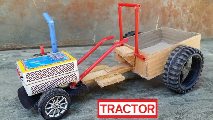 How To Make A Power Teller Trolley At Home - Mini Toy Tractor