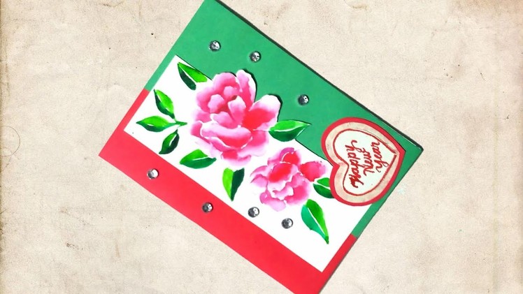 How to make a simple new year greetings card