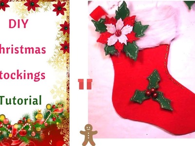 How to Make  Christmas Stockings with Felt : Easy Tutorial