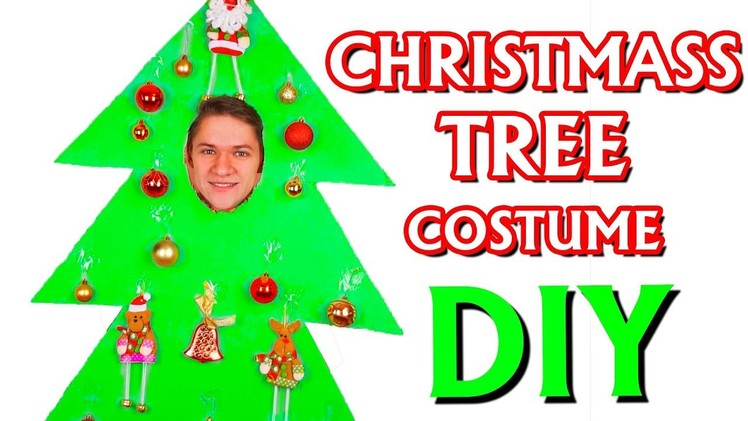 How to Make Christmas Tree Costume from Cardboard