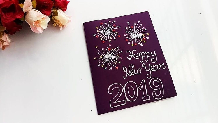 How to make new year card. Handmade New Year Card Idea. 
