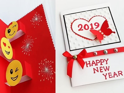 How to make new year pop up card. Handmade New Year Card Idea. 
