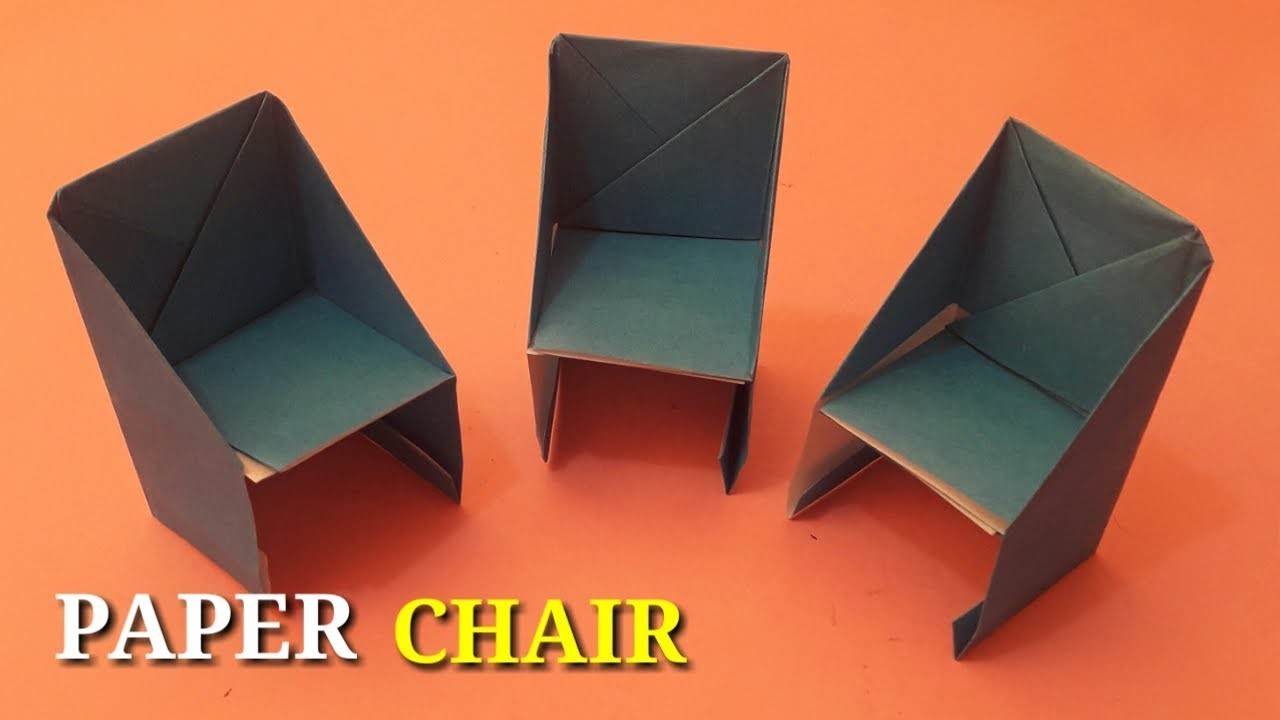 How How To Make Origami Chair Paper Chair Easy Origami How