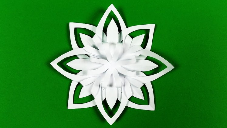 How to make paper snowflakes easy 3D