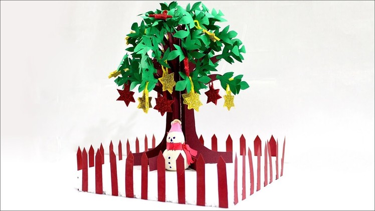 How to Make Paper Tree | Christmas Tree Decoration | Christmas Decoration. #Christmas #Papertree