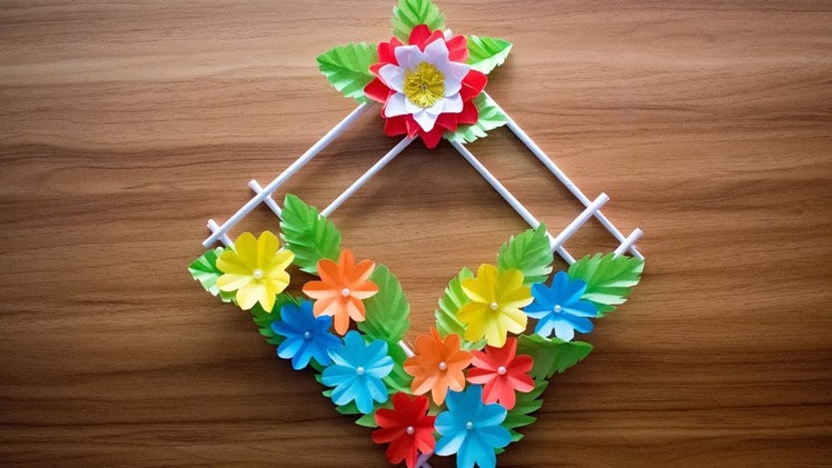 How to Make Paper Wall Hanging Wall Mate at Home | Paper DIY | Kagojer Ful
