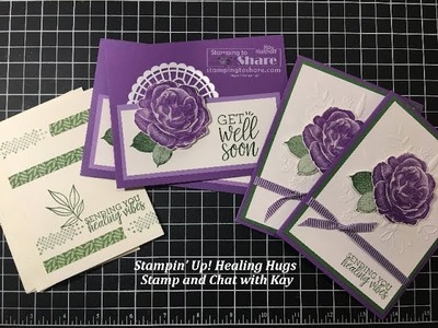 How to Use Stampin' Up! Healing Hugs for Get Well Cards