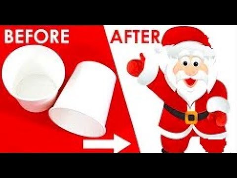 Make Santa Claus at Home | Santa Claus Making With Paper Cup  | DIY | Simple and Easy