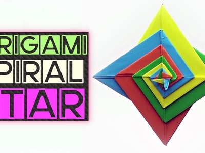 Origami Spiral Star | Step by Step Instructions | Paper Folding | Origami Arts | Easy Origami