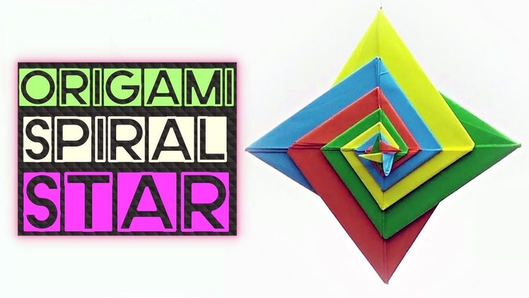 Origami Spiral Star | Step by Step Instructions | Paper Folding | Origami Arts | Easy Origami