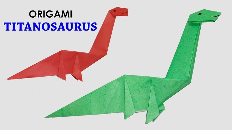Origami Titanosaurus - Paper Dinosaur - Origami Arts