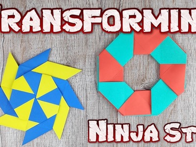 Origami Transforming Ninja Star Toys | How To Making Easy Ninja Weapons Paper Tutorial | DIY Weapon