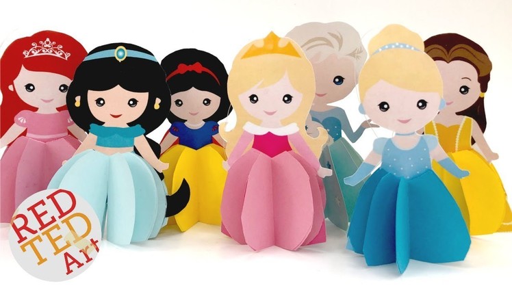 Paper Aurora Princess Ornament - Paper Princess Dolls DIY