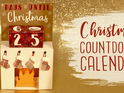 Paper Christmas Countdown Calendar Tutorial - Mini Fireplace Mantle with Stockings ????